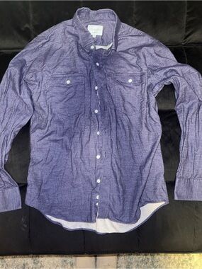 Ledbury Fine Shirtmaking Men's Purple Button-Up Shirt